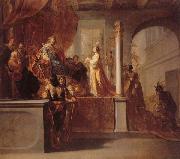 KNUPFER, Nicolaus The Queen of Sheba Before Solomon oil painting on canvas